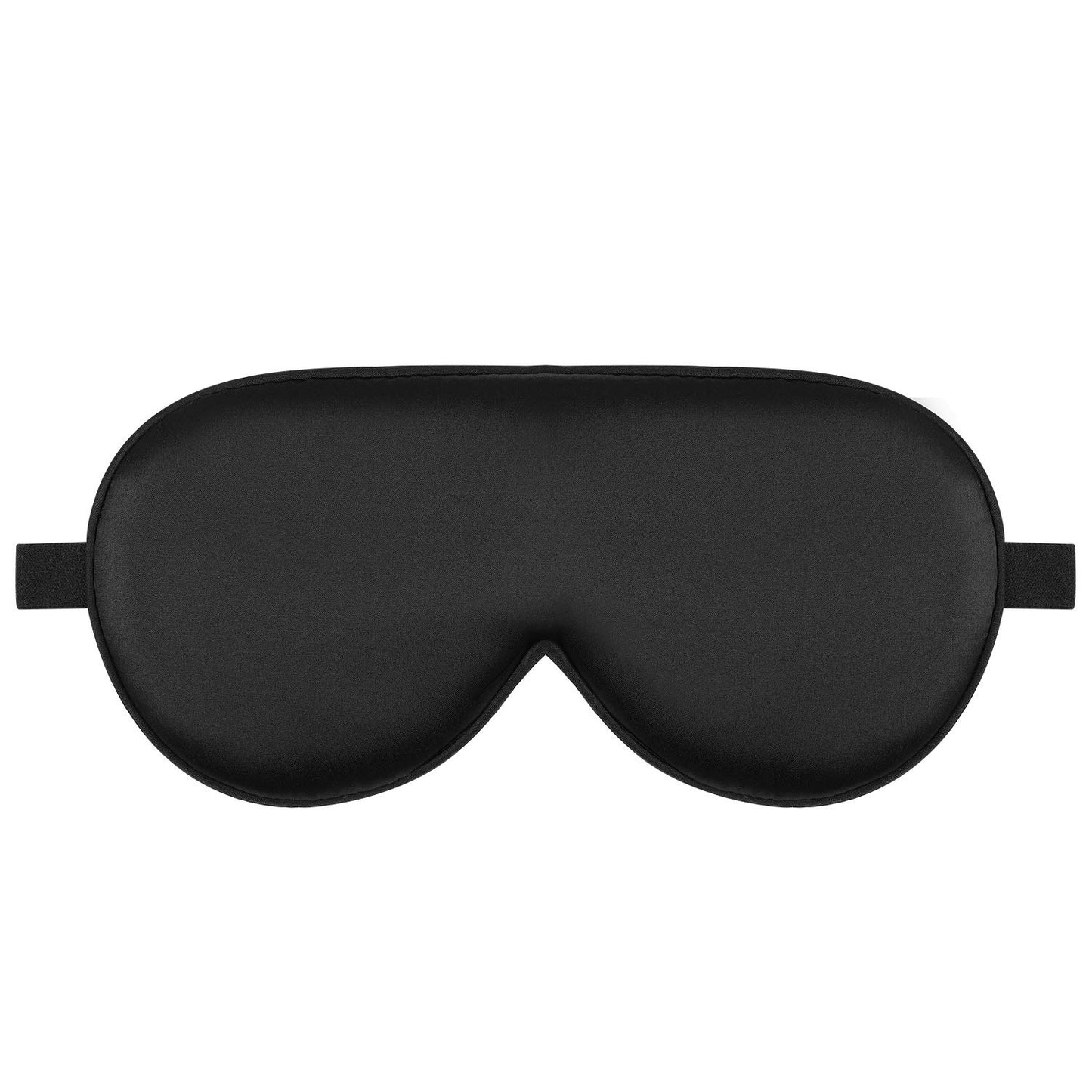 Black sleep mask on a white background
